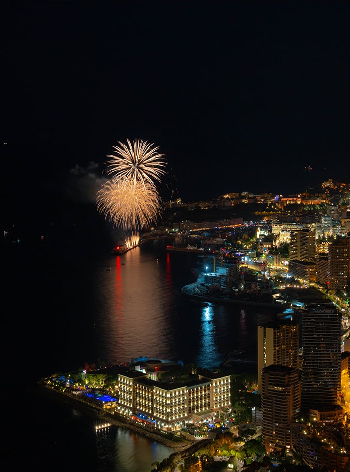 Fireworks above Monaco